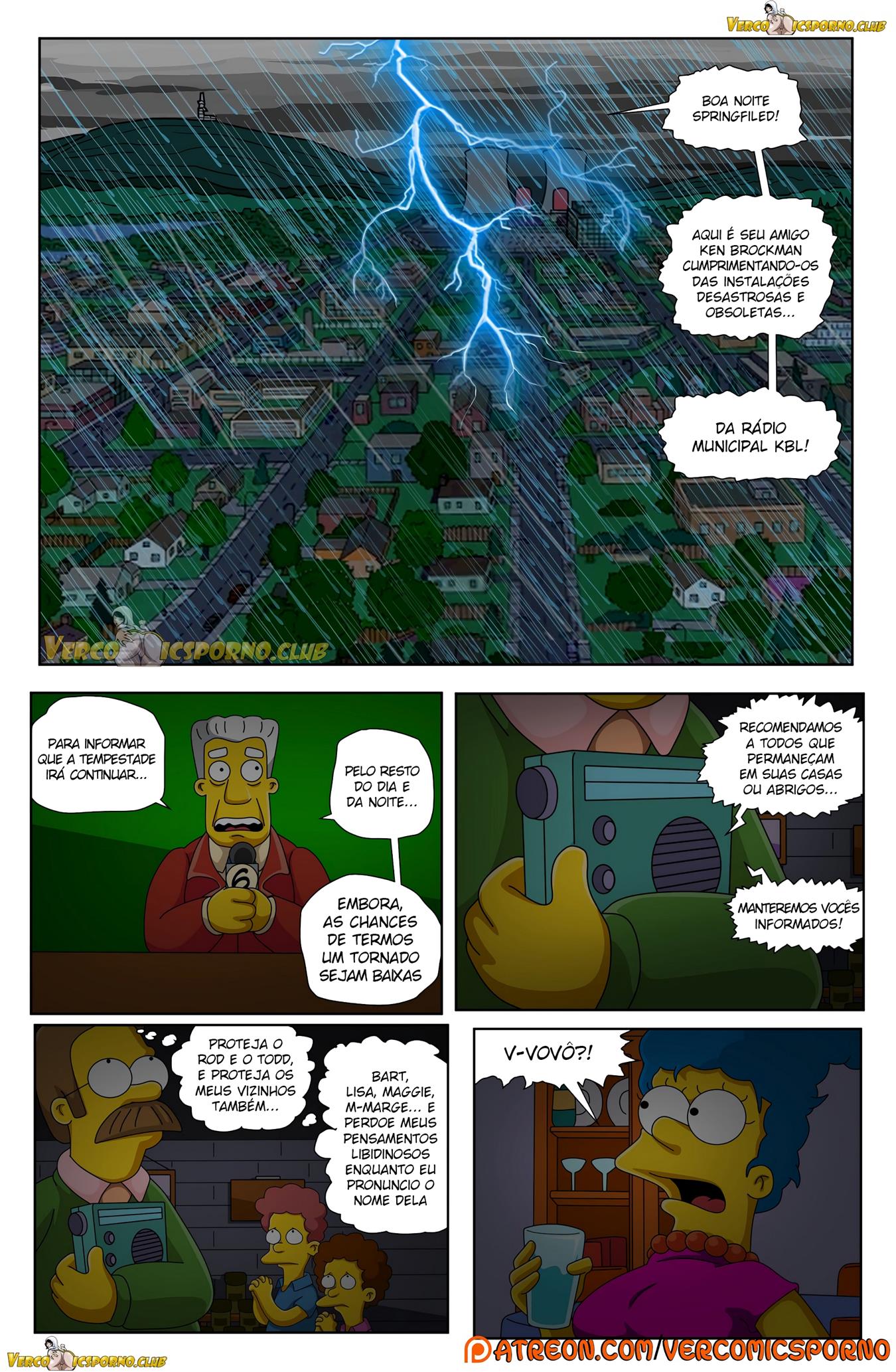 Uma noite de sexo com vovô - Os Simpsons