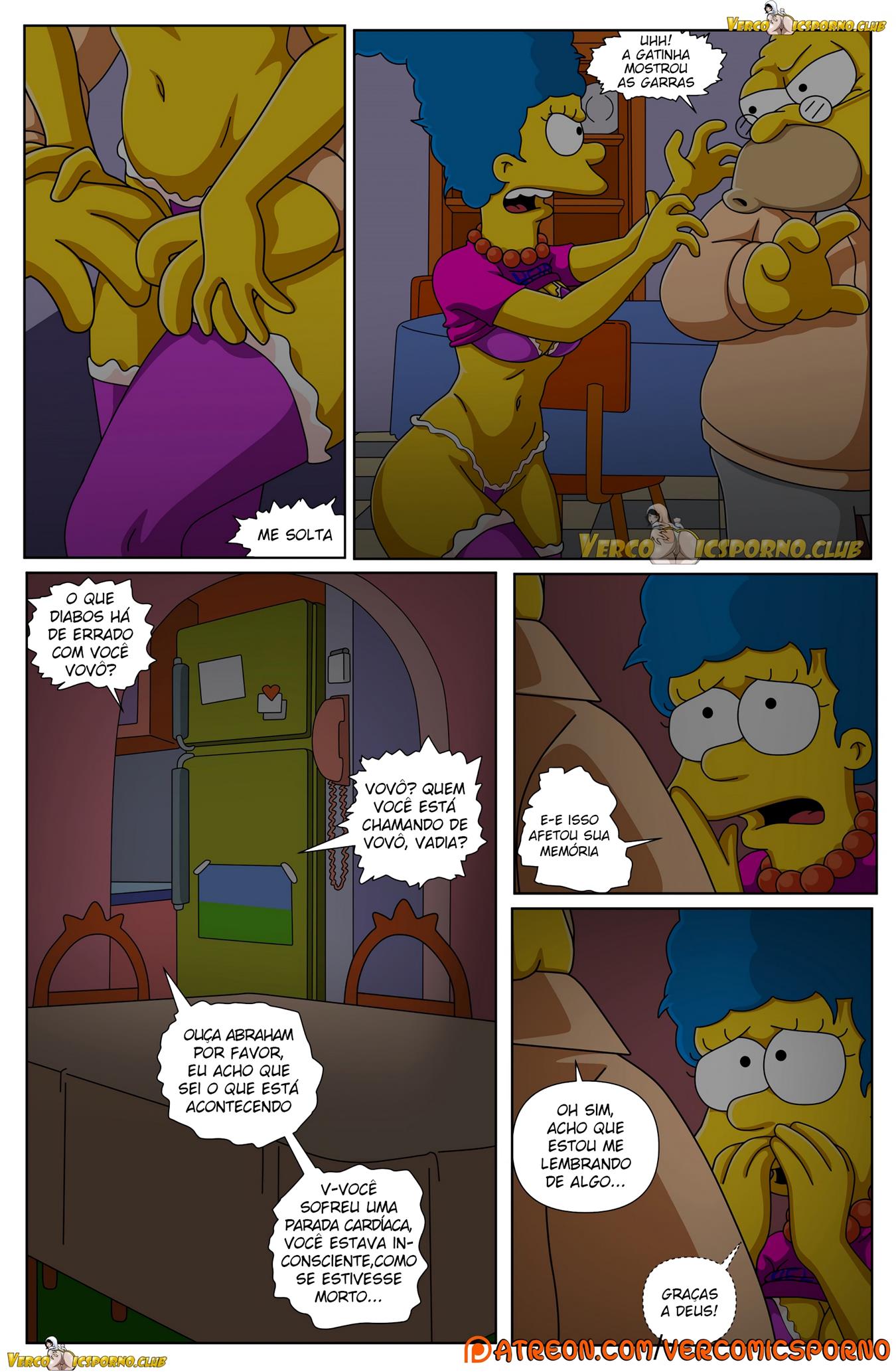 Uma noite de sexo com vovô - Os Simpsons