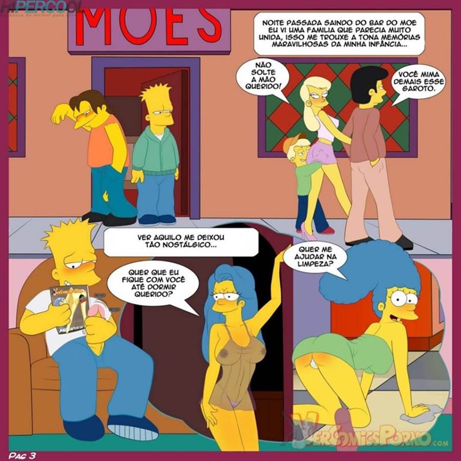 Quadrinhoseroticos - Os Simpsons em: Velhos Hábitos - Parte 1