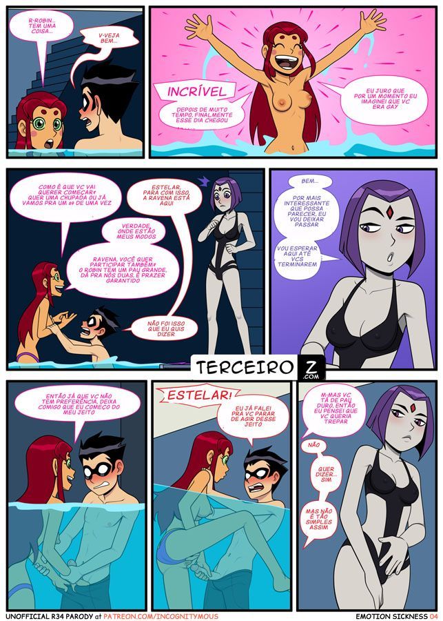 Teen Titans - Sexo na piscina