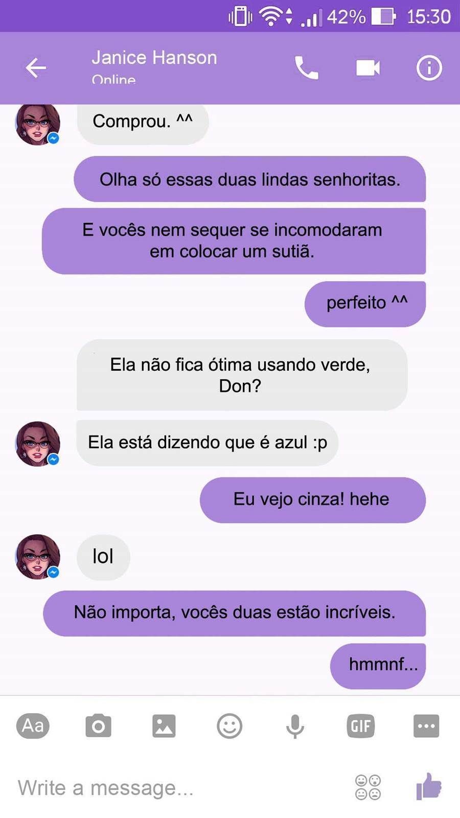 Chat com Janice - A buceta da melhor amiga