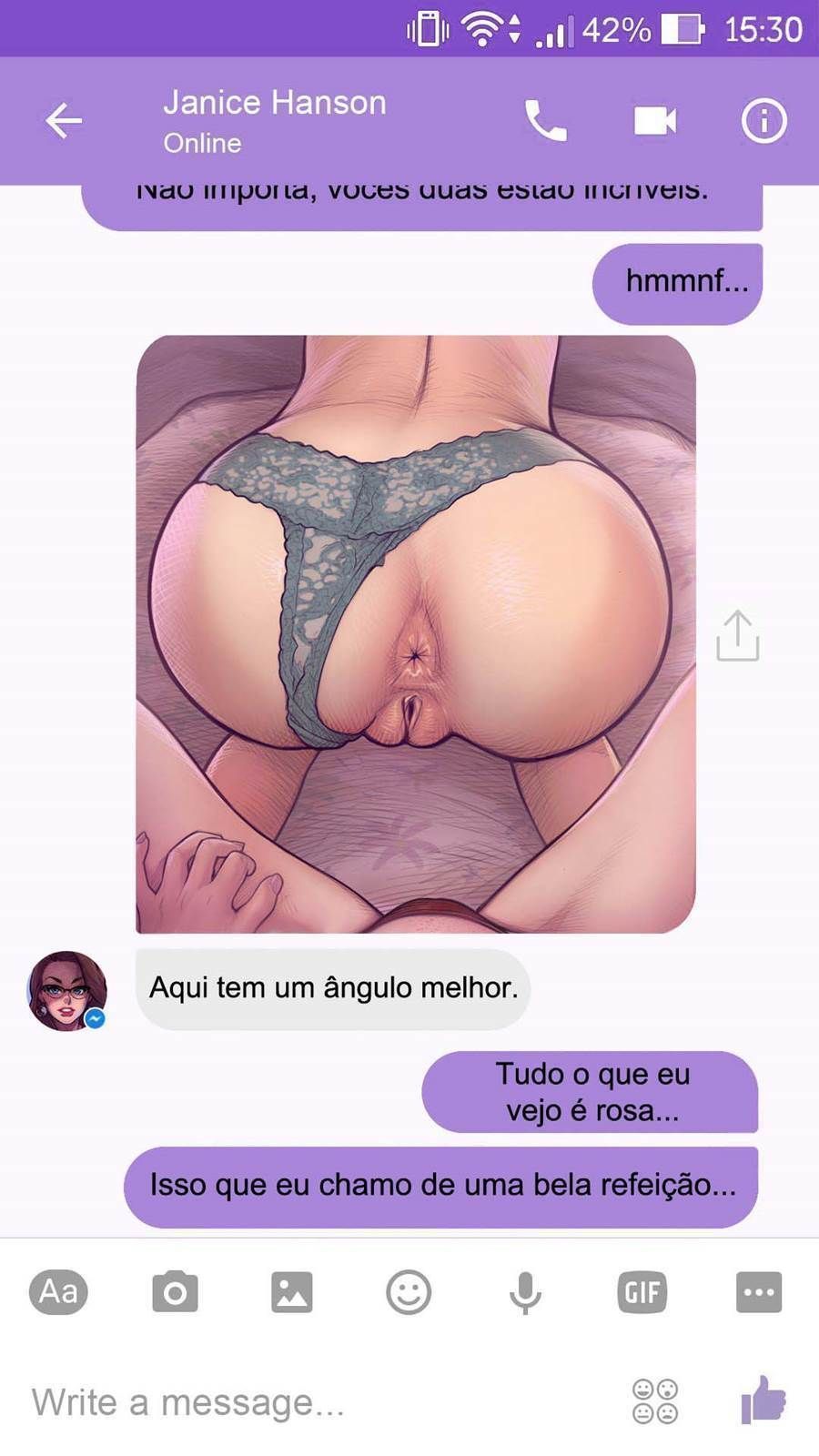 Chat com Janice - A buceta da melhor amiga