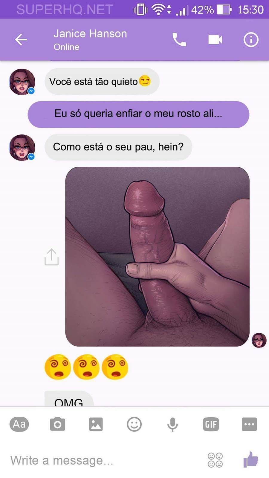 Chat com Janice - A buceta da melhor amiga