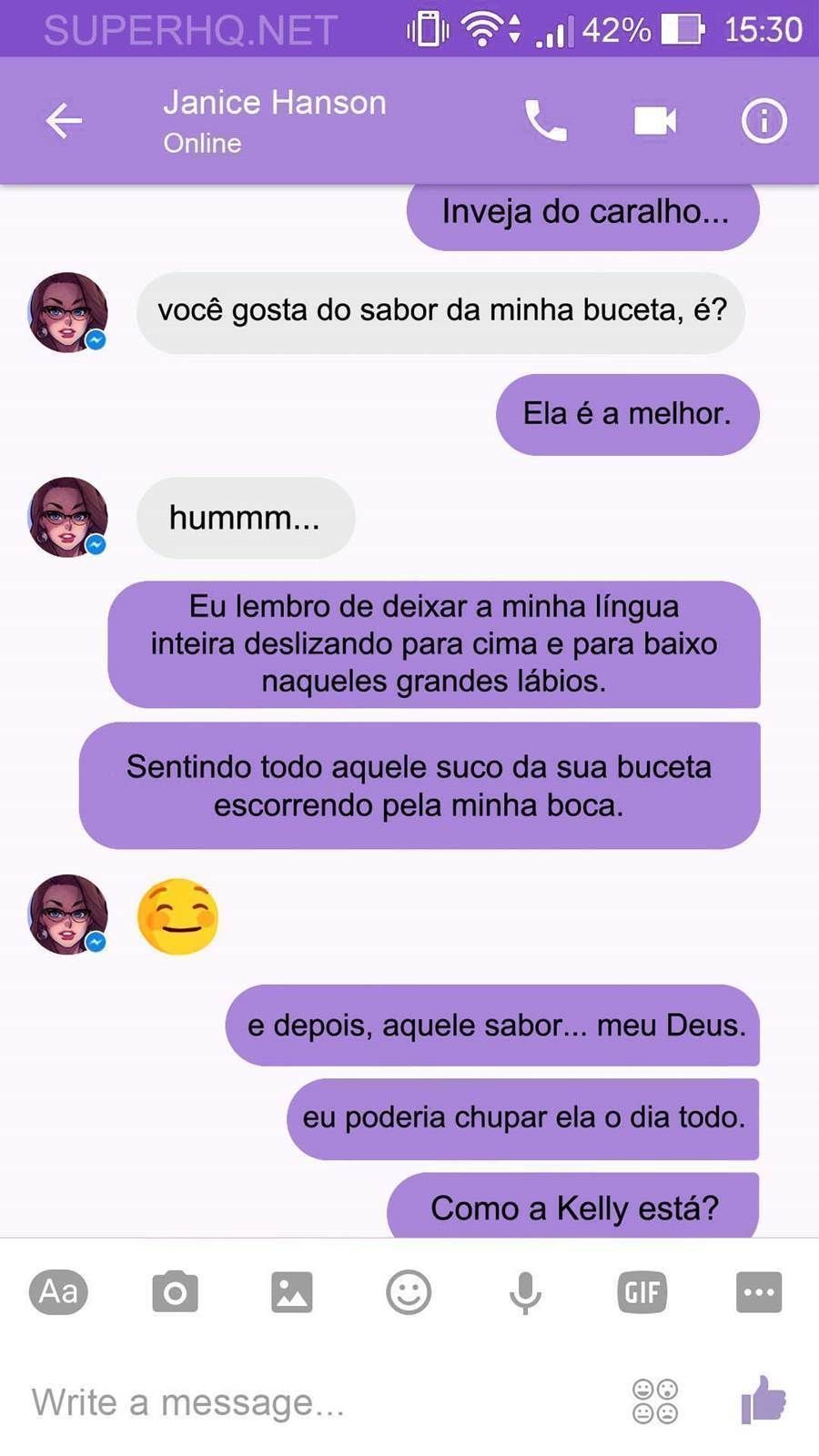 Chat com Janice - A buceta da melhor amiga