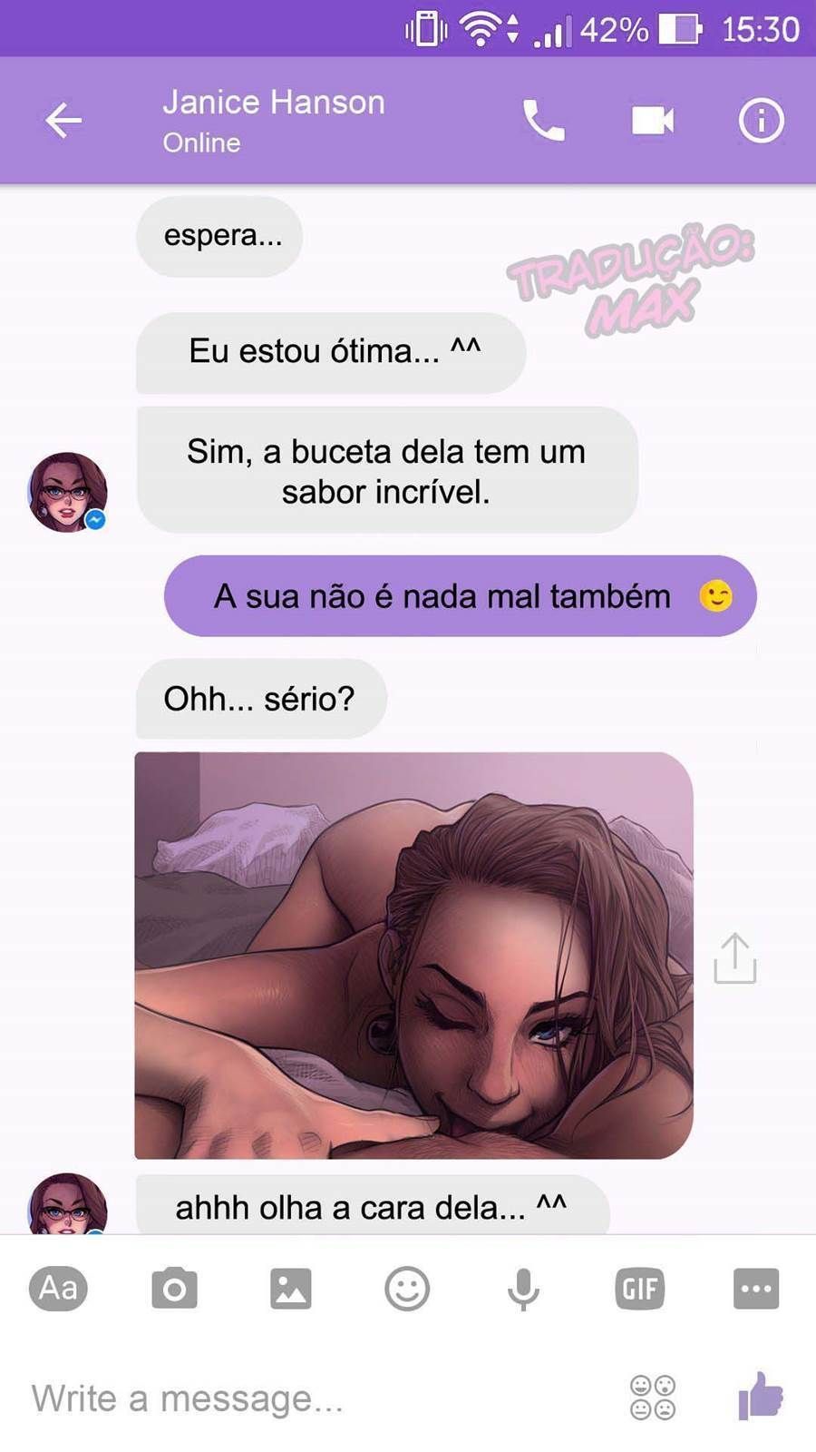 Chat com Janice - A buceta da melhor amiga