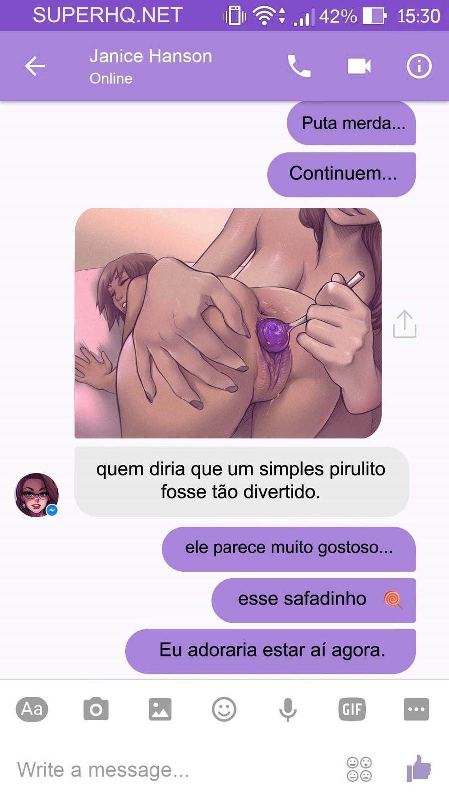 Chat com Janice - A buceta da melhor amiga