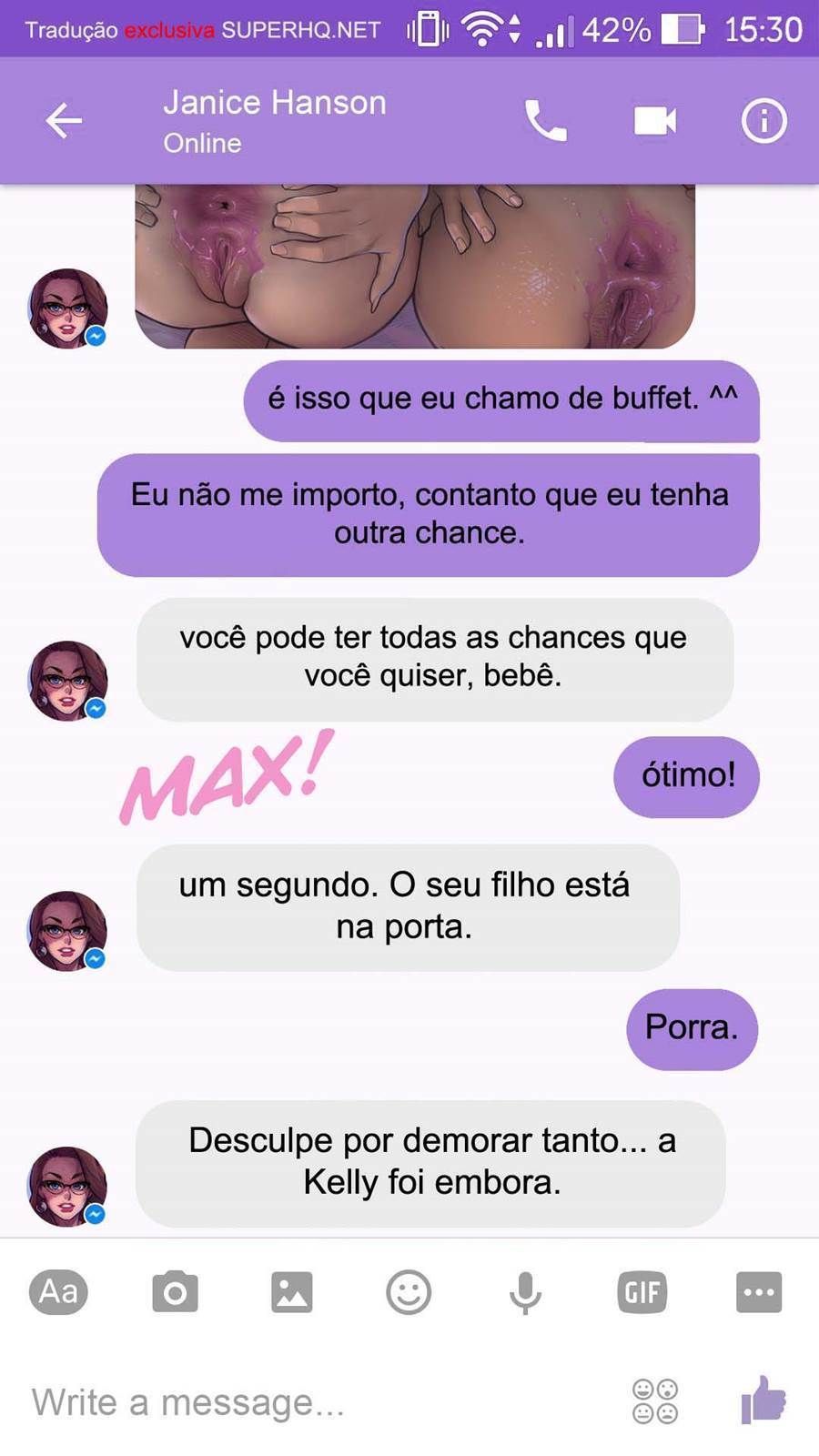 Chat com Janice - A buceta da melhor amiga