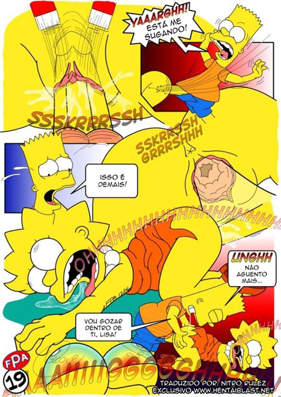 Lisa Simpson Hentai - Meu primeiro incesto