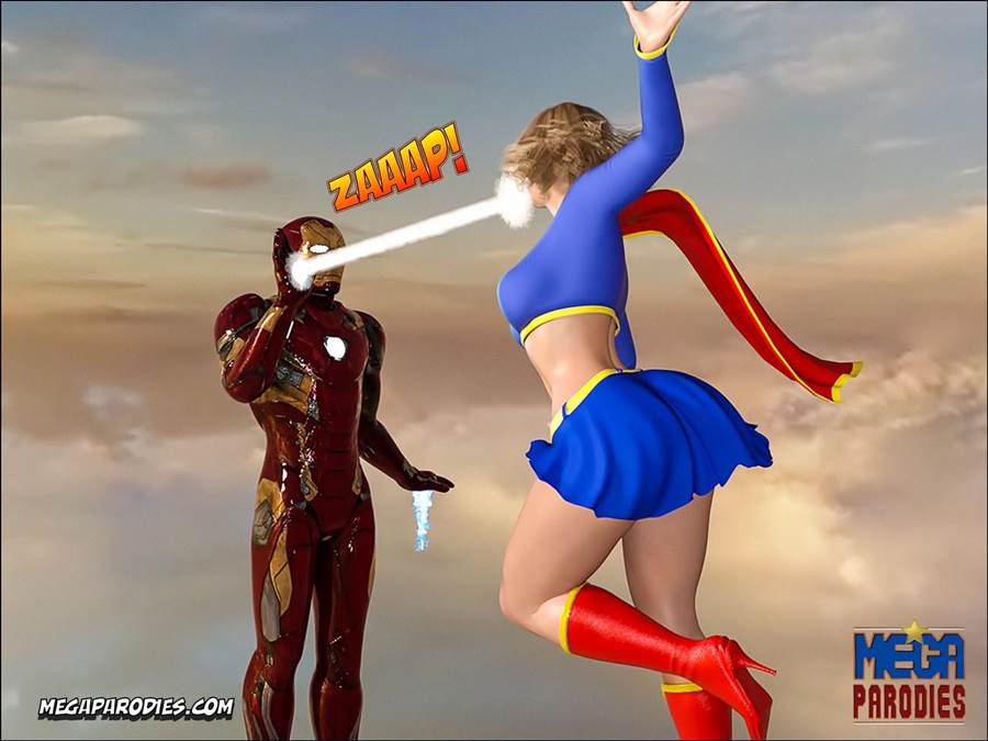 Marvel x DC - Hentai em 3D