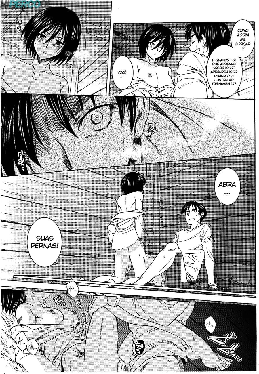 Attack on Titan Hentai - Eren e Mikasa