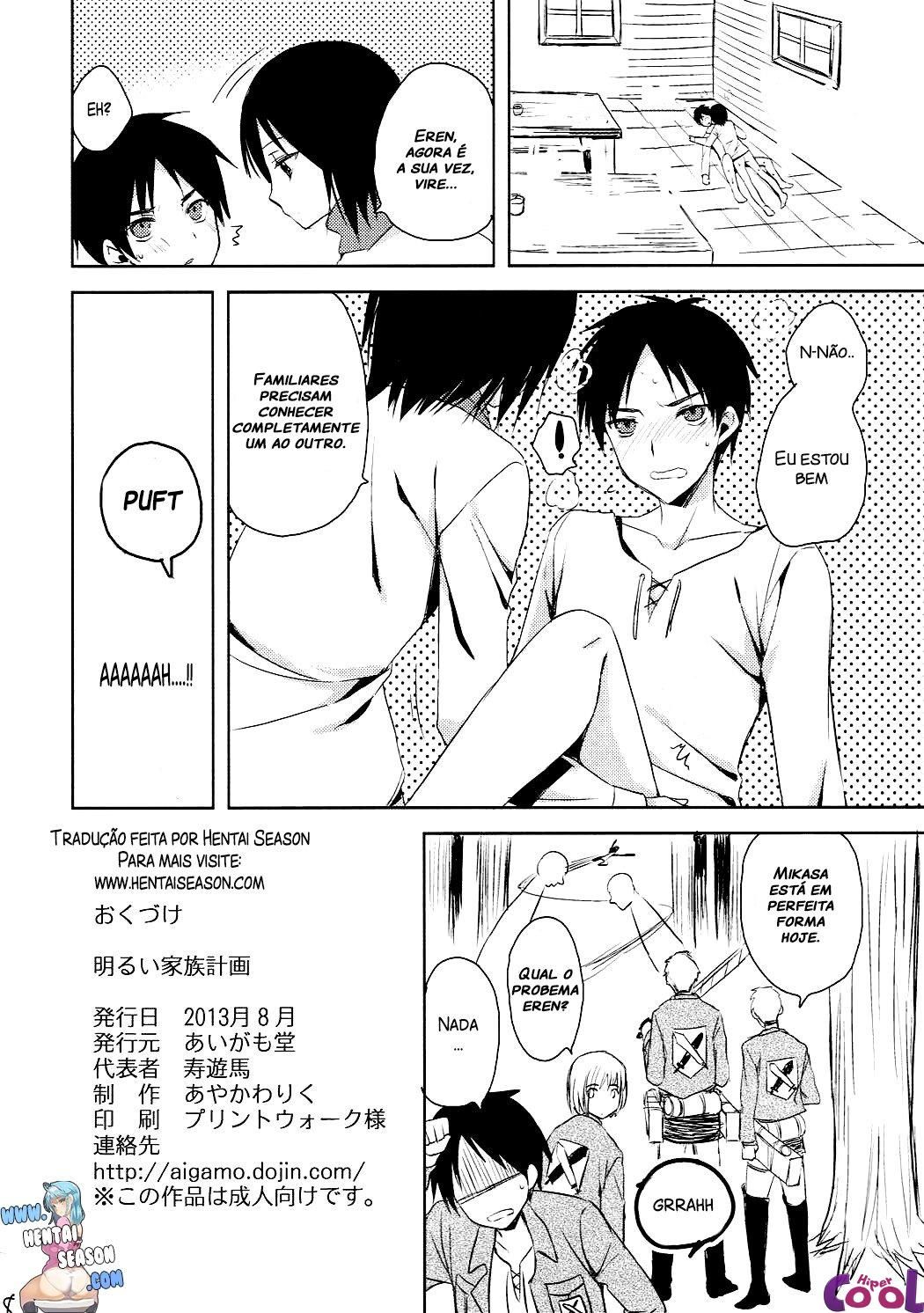 Gozando na buceta de Mikasa