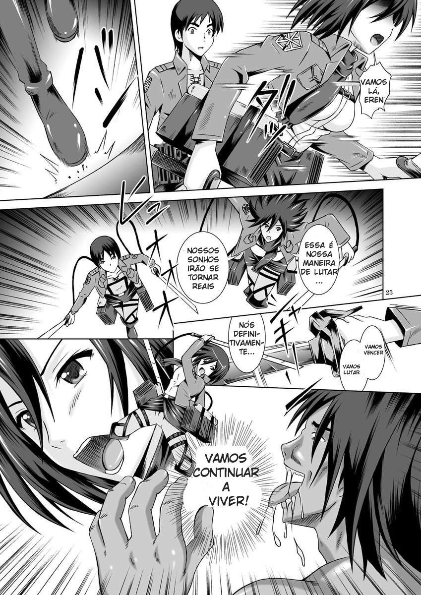 Kibou e no Shingeki - Sex with Mikasa