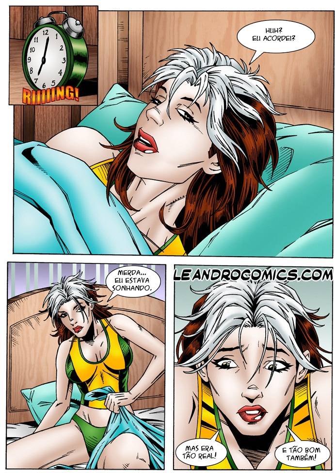 X-Men Pornô: Vampira fazendo sexo