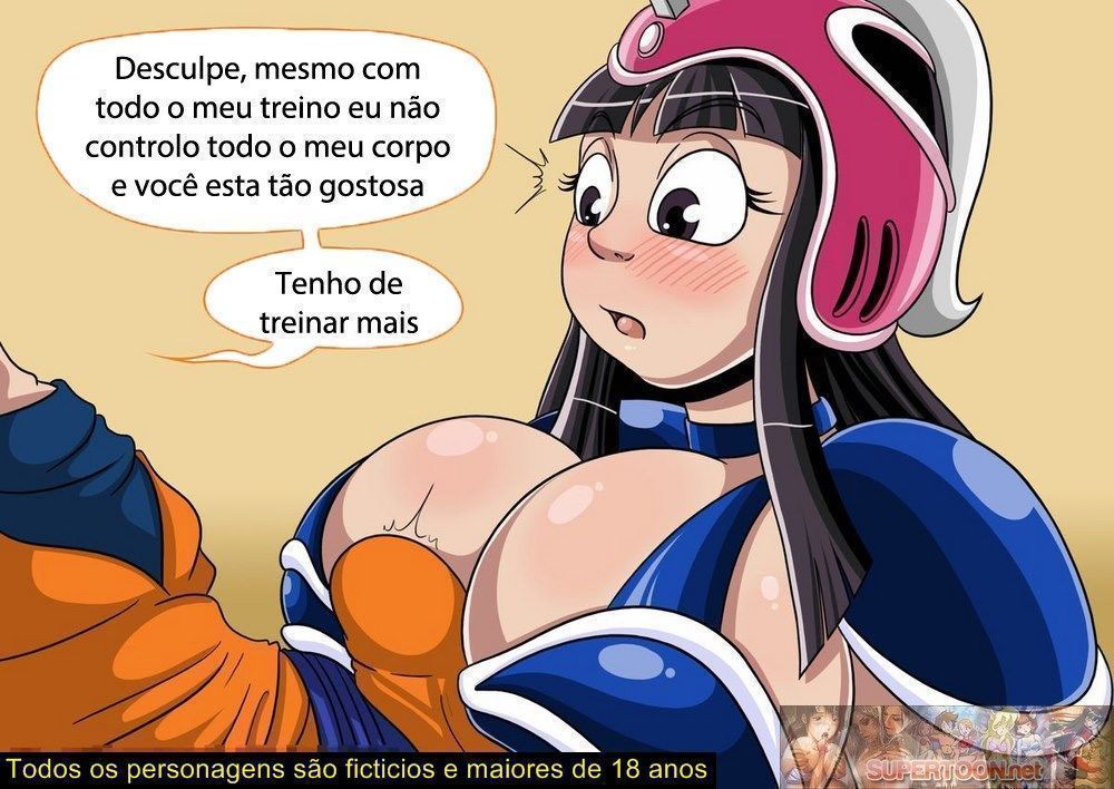 Chi Chi cuidando de Goku