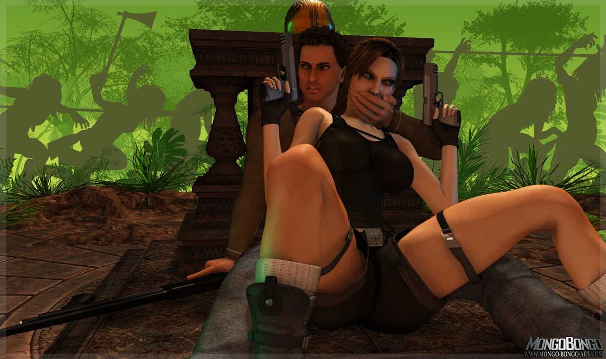 Lara Croft - Putaria no meio da floresta