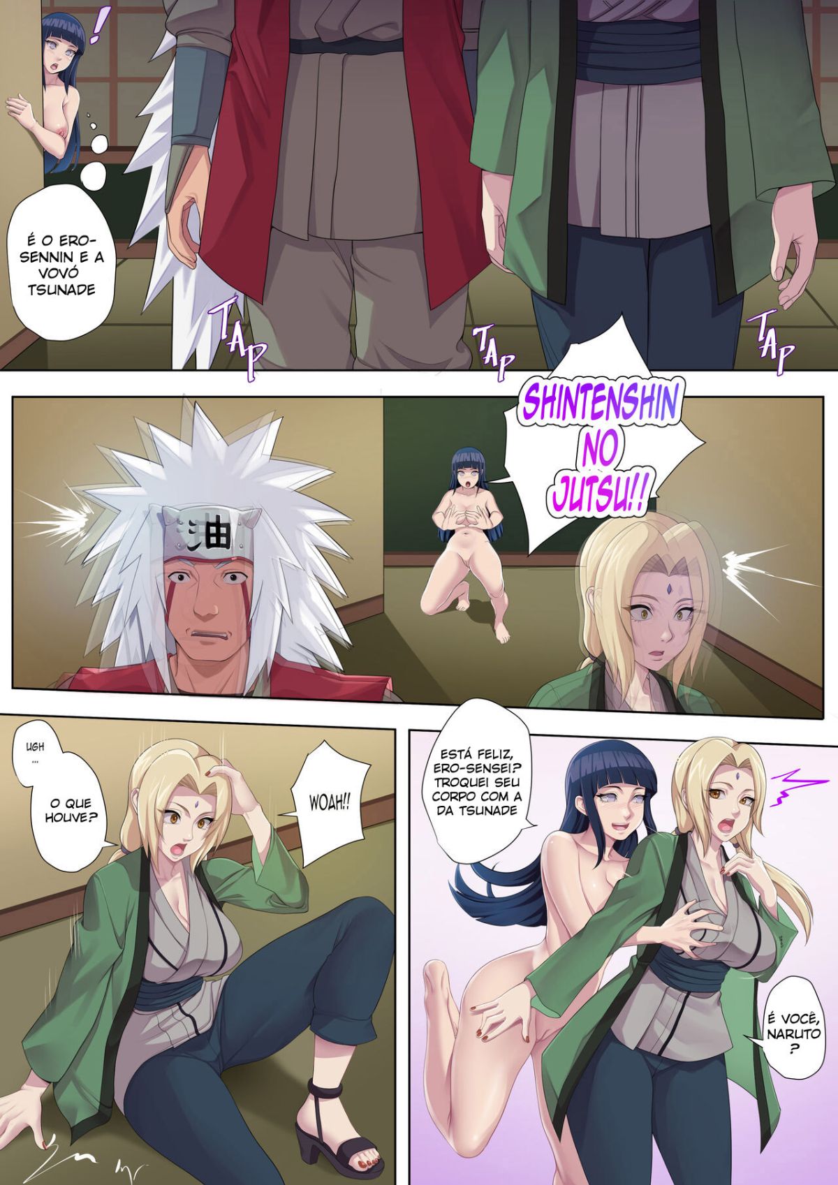 Naruto Pornô - O Jutsu de trocar de mentes