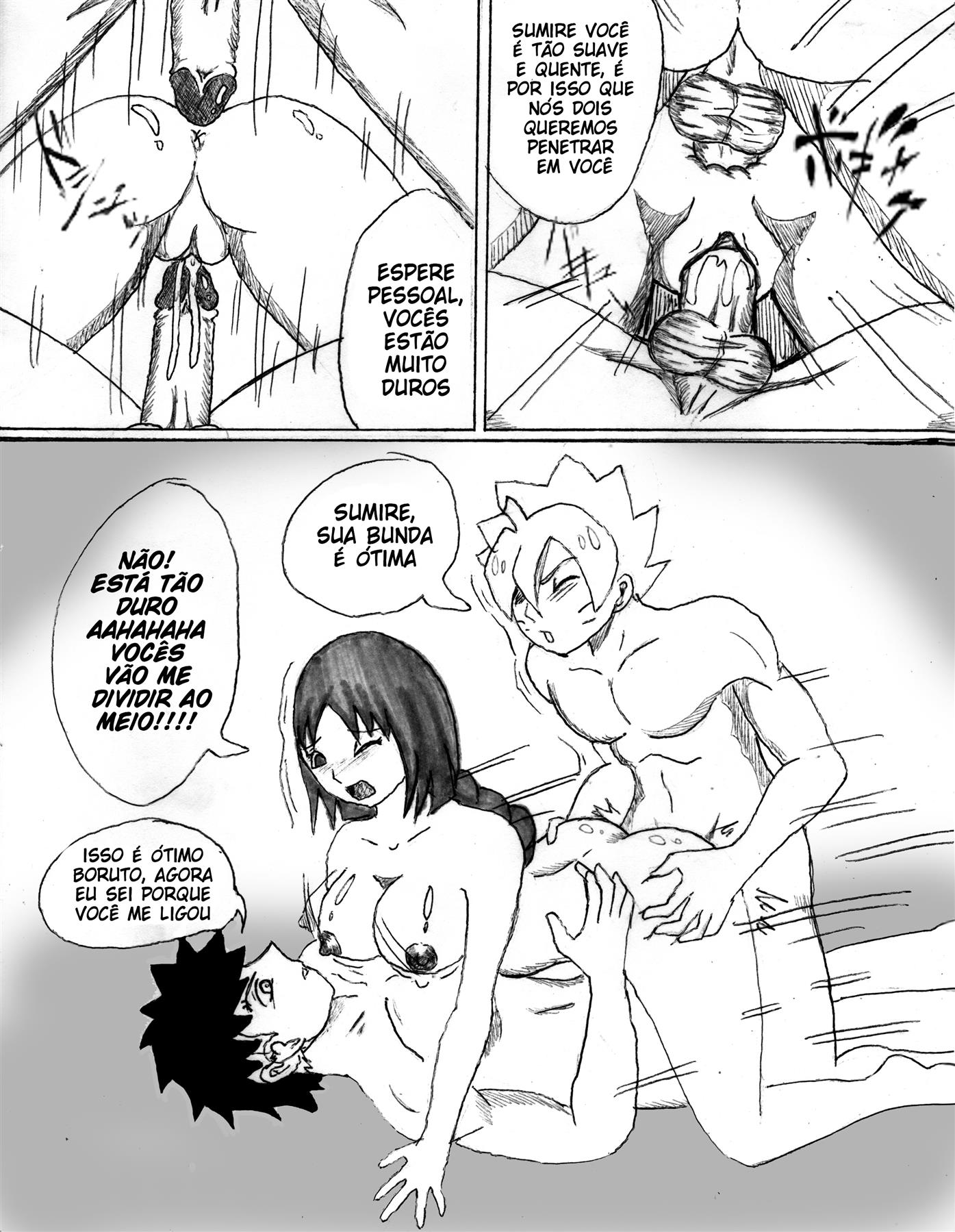 Compartilhando minha namorada com o papai - Boruto Hentai