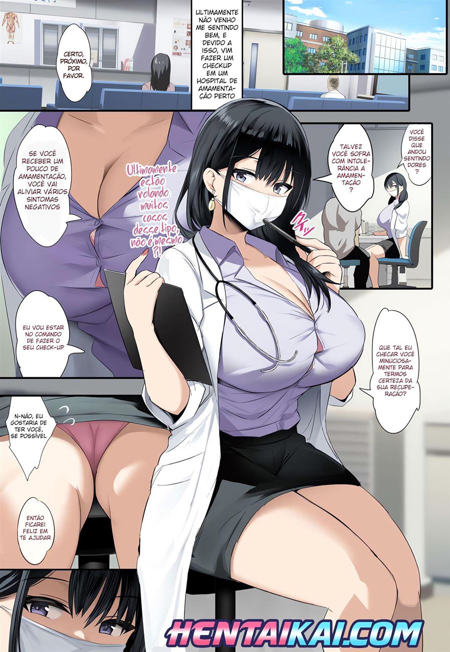 Manga Sexo - Os grandes peitos da enfermeira gostosa