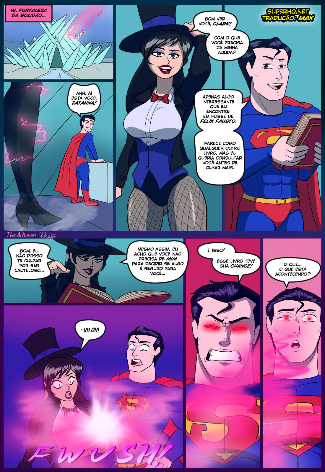 Superboy Porno - Sexo intenso com a Zatanna