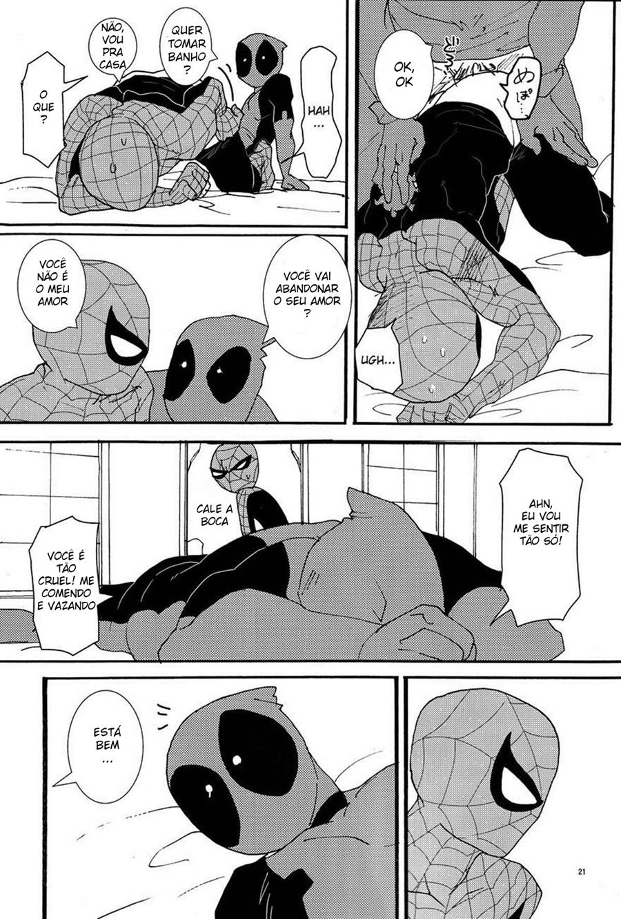 Deadpool e Homem Aranha em um Sexo Gay intenso