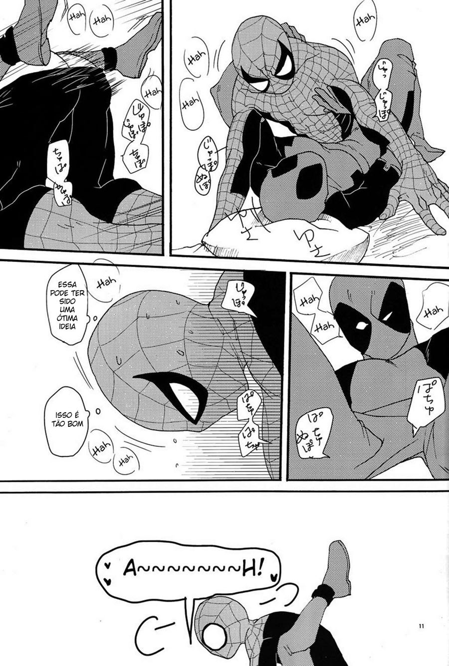 Deadpool e Homem Aranha em um Sexo Gay intenso