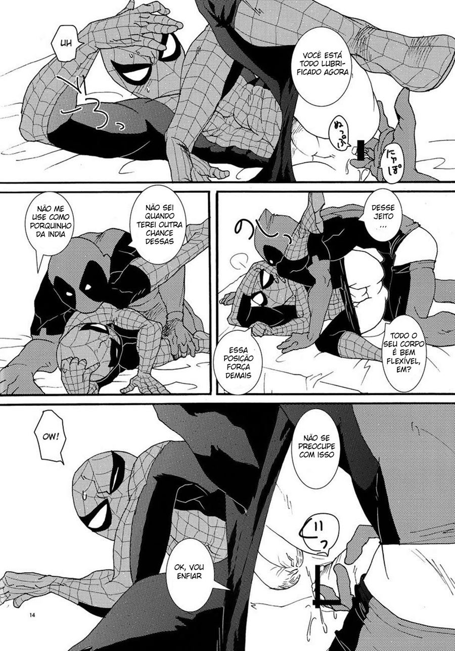 Deadpool e Homem Aranha em um Sexo Gay intenso