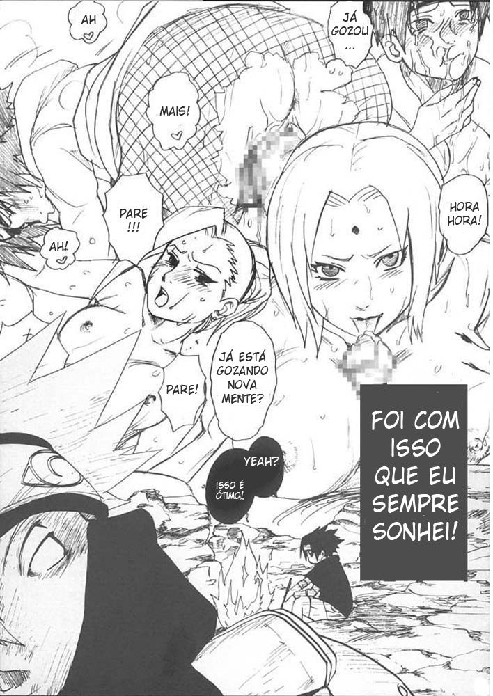 Quadrinho Porno Ninja - Shikamaru perdendo a virgindade