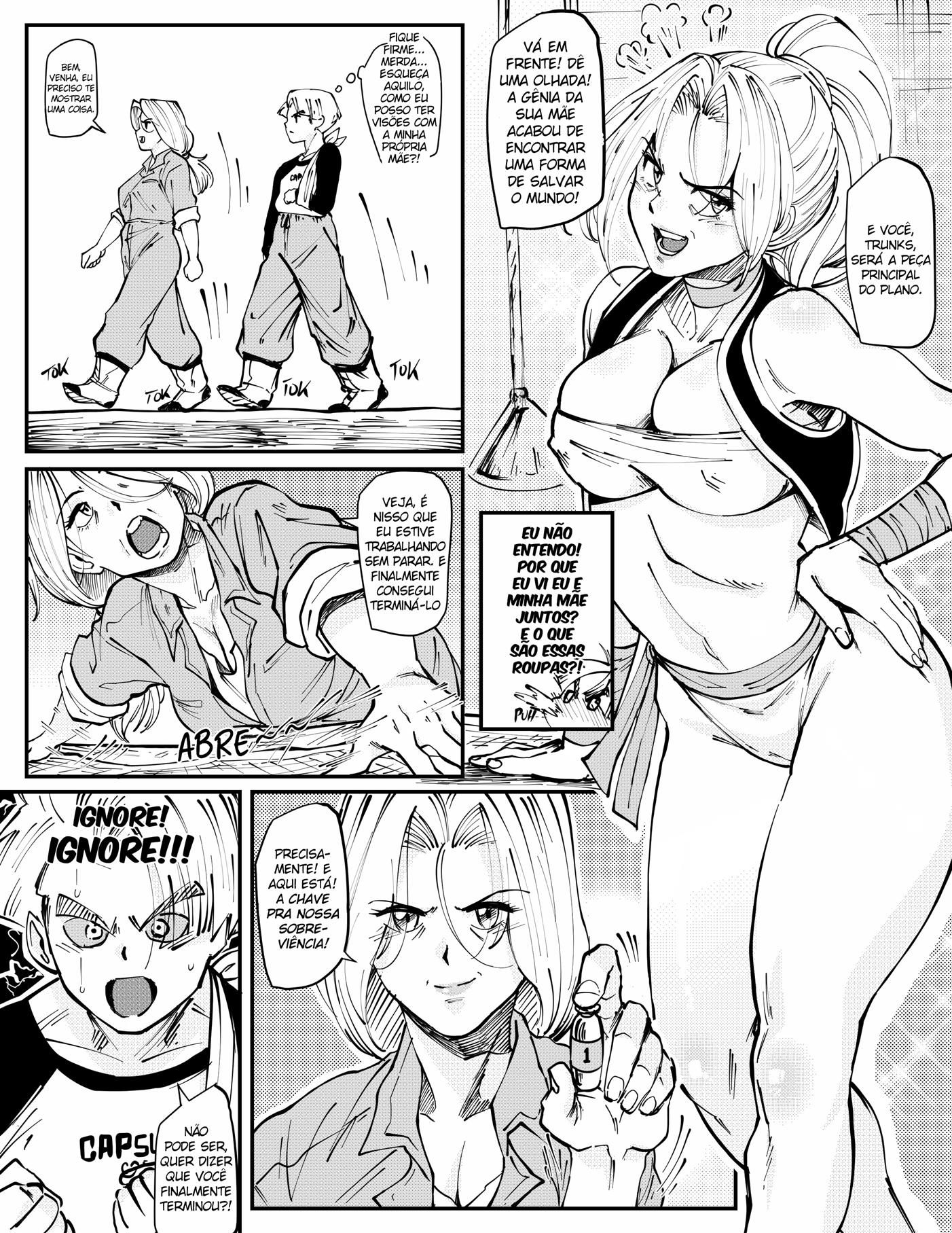 Uma Bulma Sex nos sonhos eróticos de Trunks