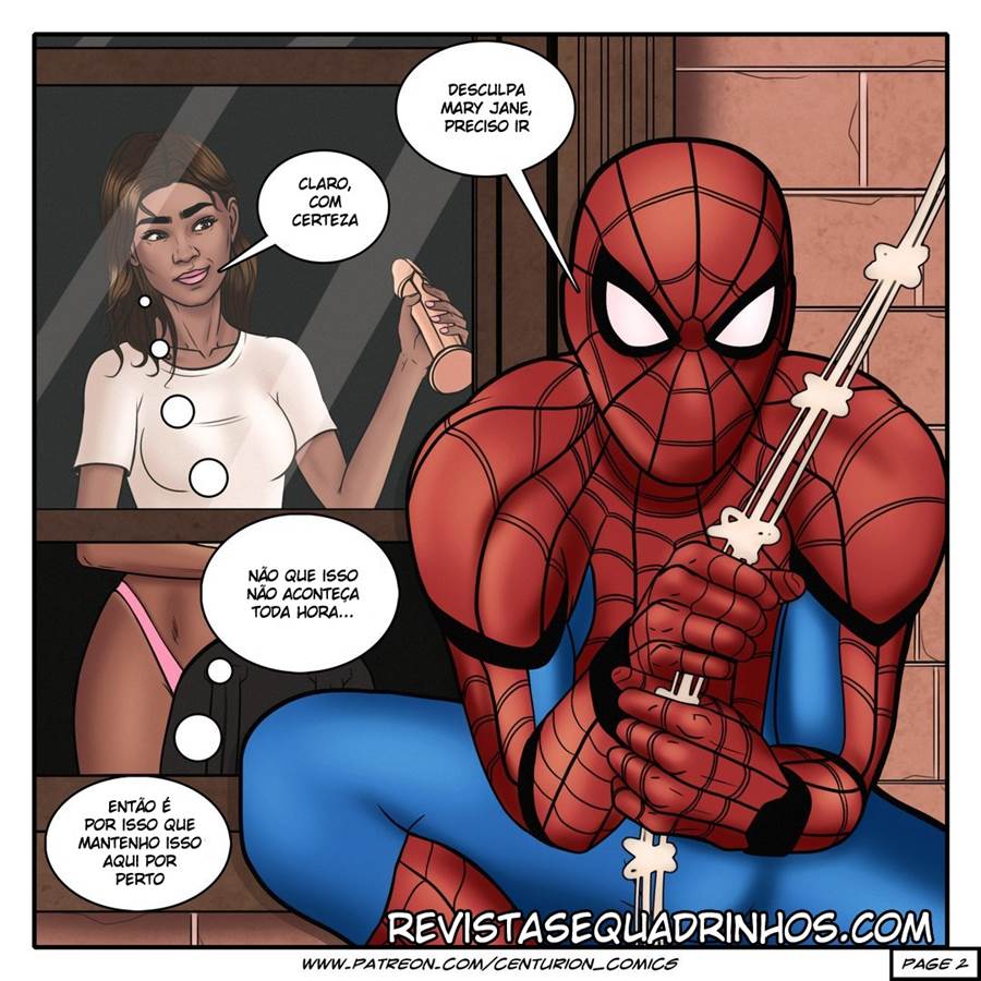Spiderman Hentai - Transando com as gostosas do Bairro