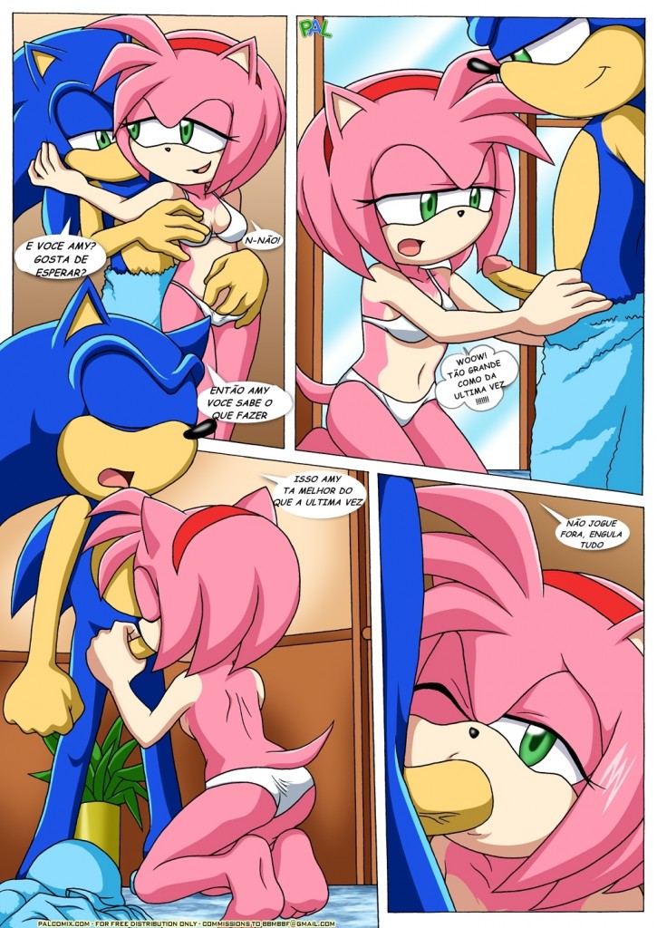 Sonic e Rose em - A bucetinha rosa e gostosa da Rose