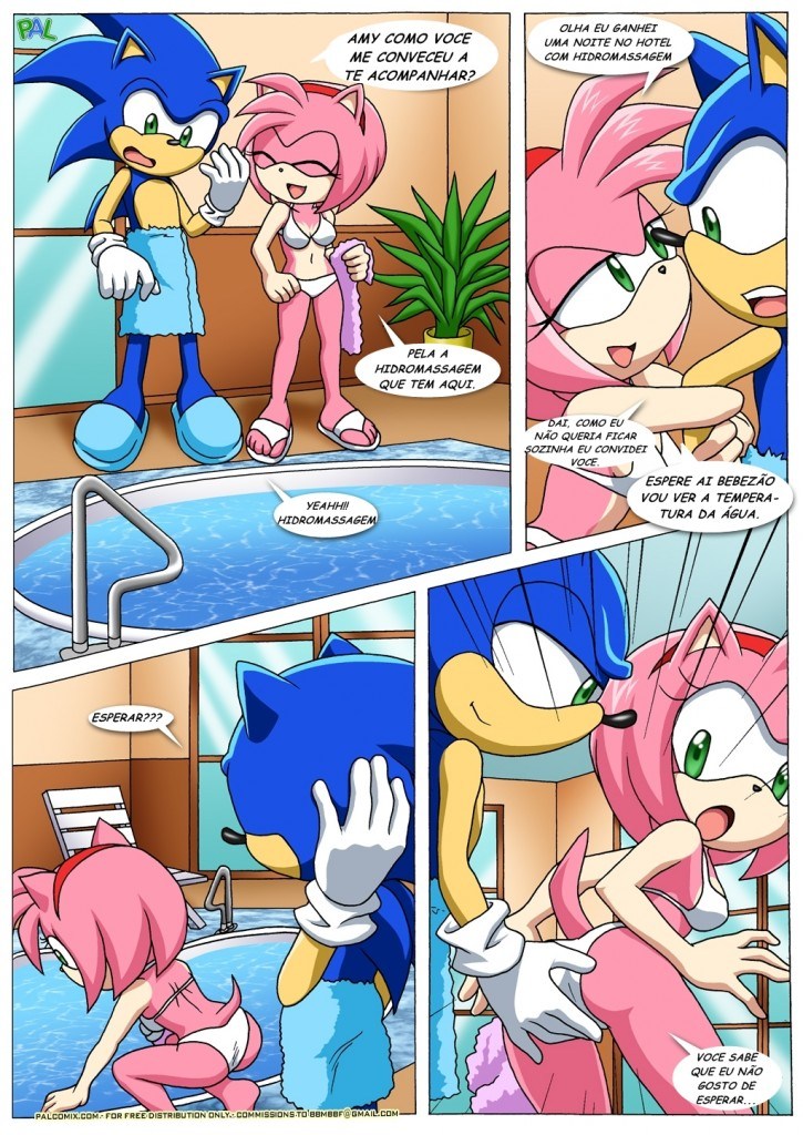 Sonic e Rose em - A bucetinha rosa e gostosa da Rose