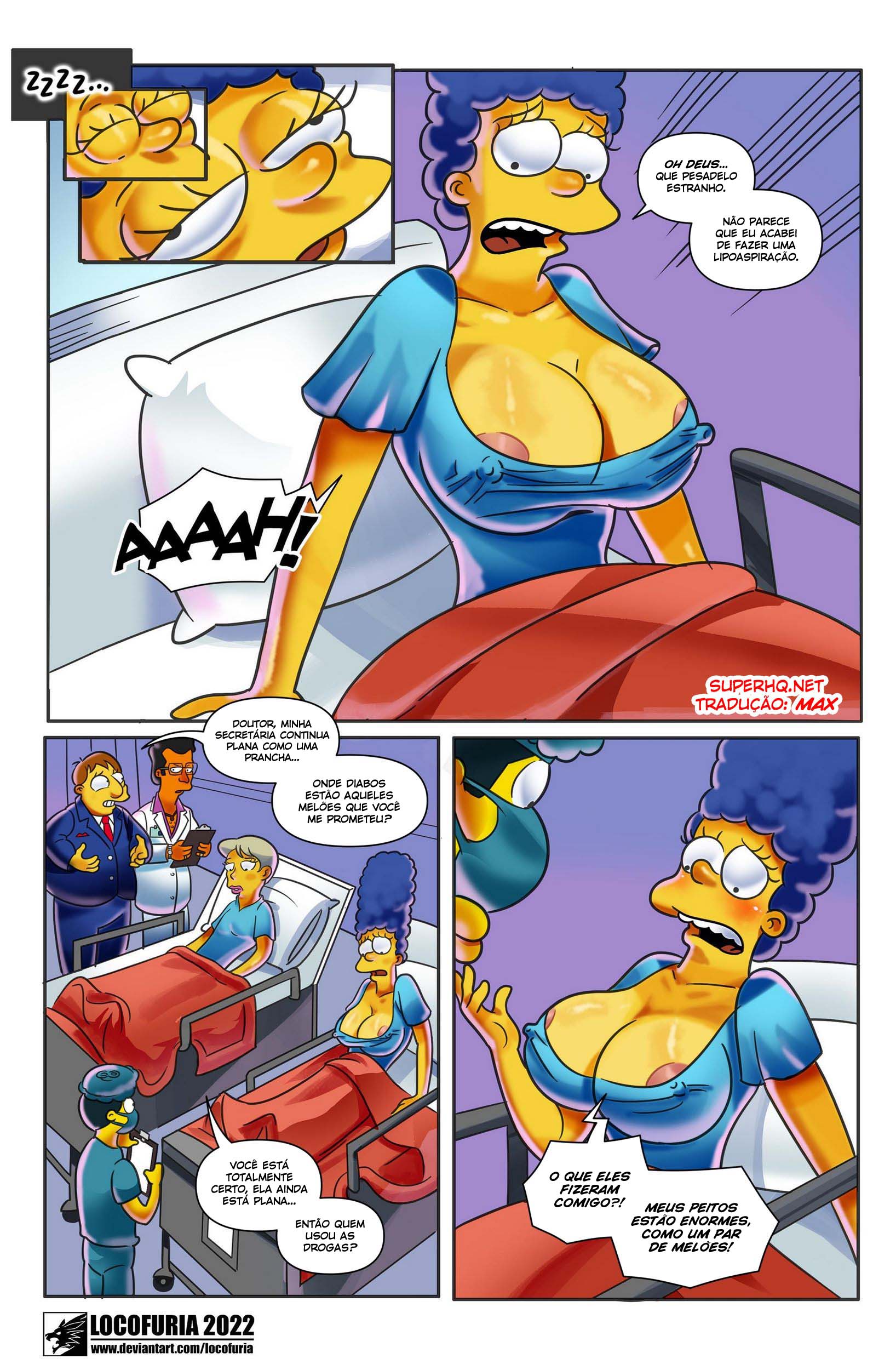 XXX H Q - Os peitões deliciosos da Marge Simpson