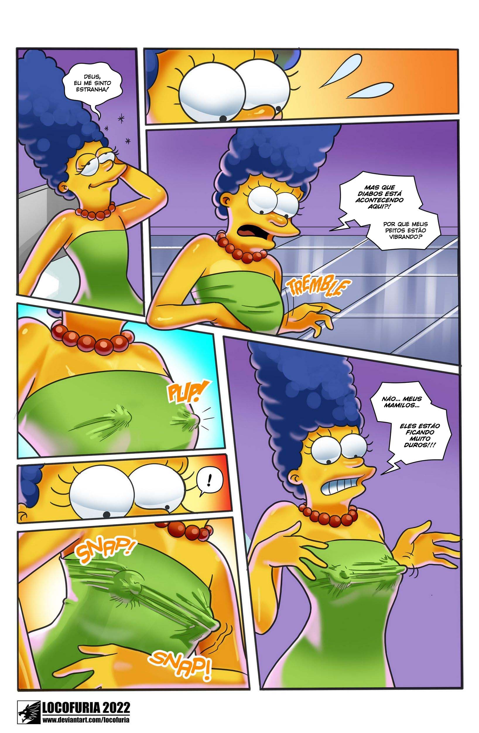 XXX H Q - Os peitões deliciosos da Marge Simpson