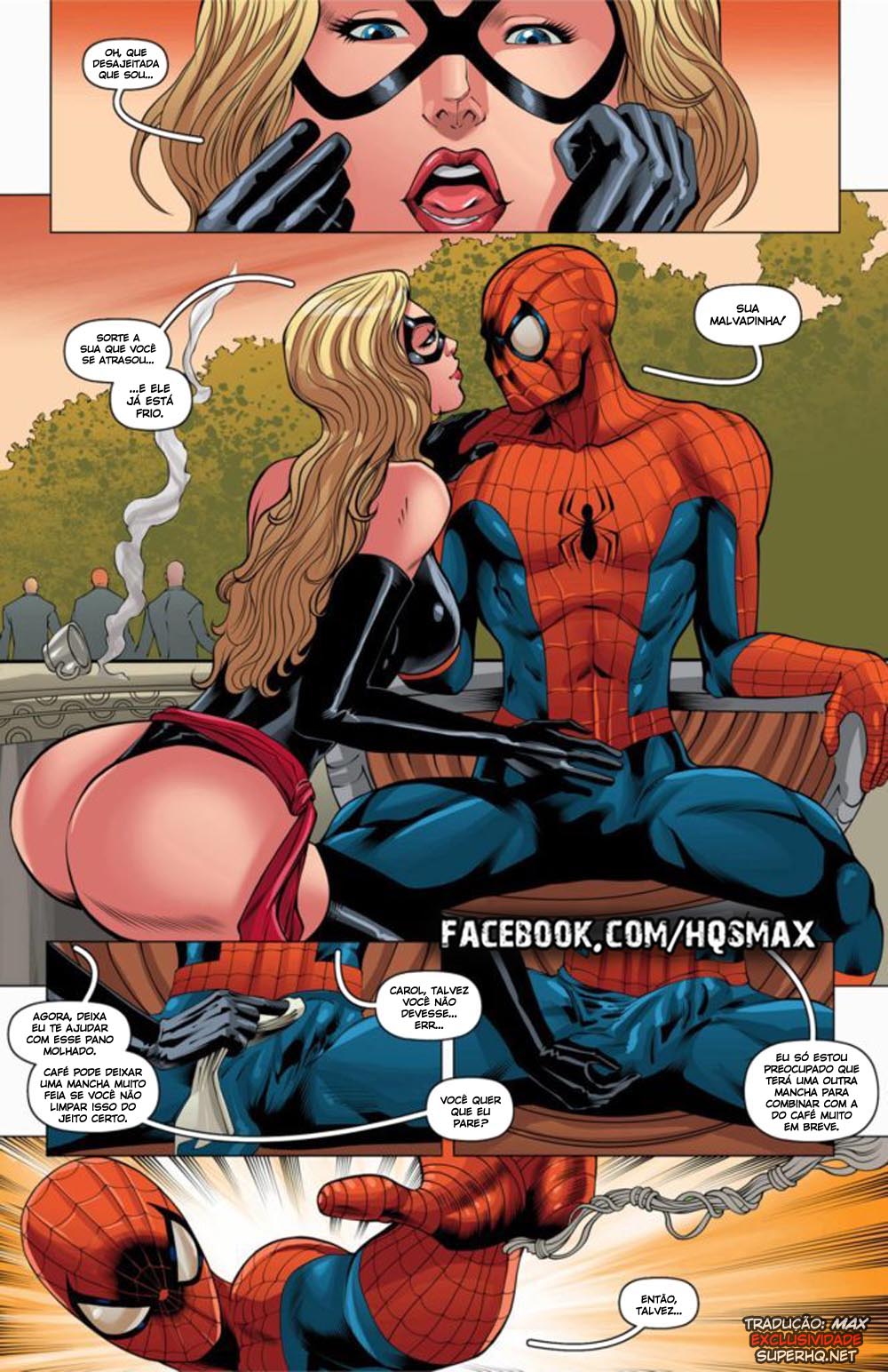 Marvel Hentai - Mr. Mavel transando com Homem Aranha