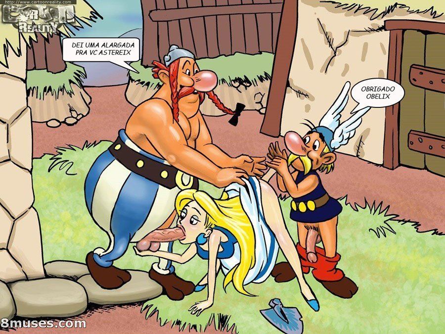 Asterix E Obelix Porno - Paródia de Hentai e Sexo
