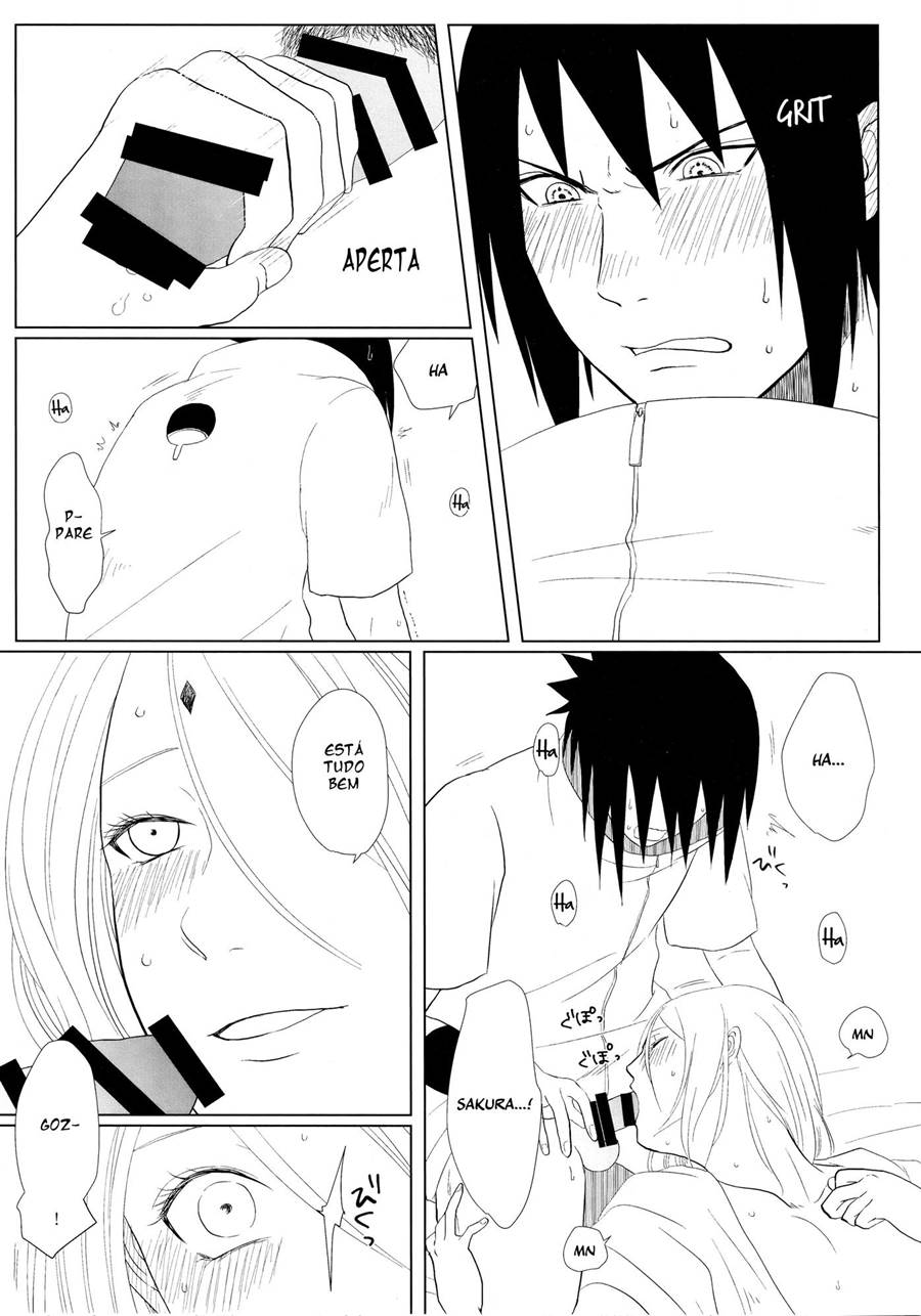 Sasuke e Sakura fazendo sexo