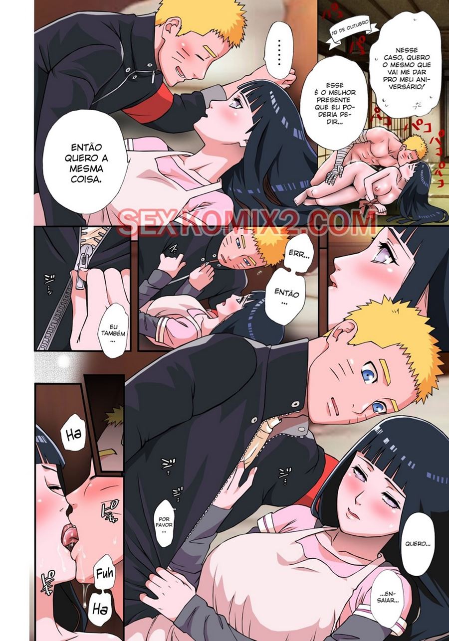 Naruto e Hinata fazendo sexo romântico