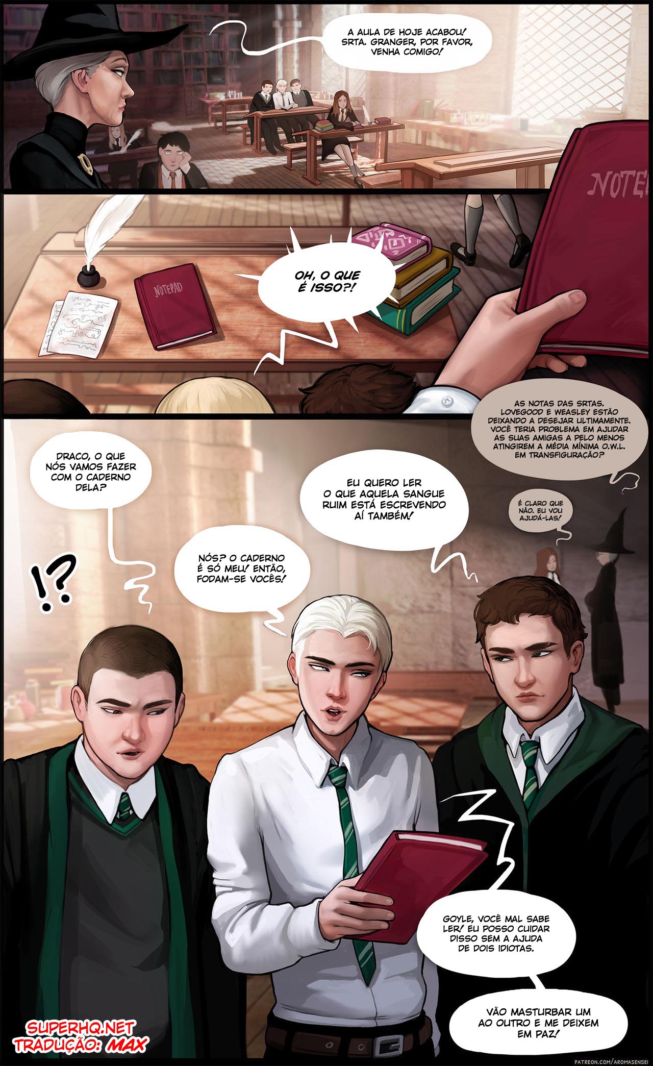 As lições extras do Harry Potter - Desenho Erótico