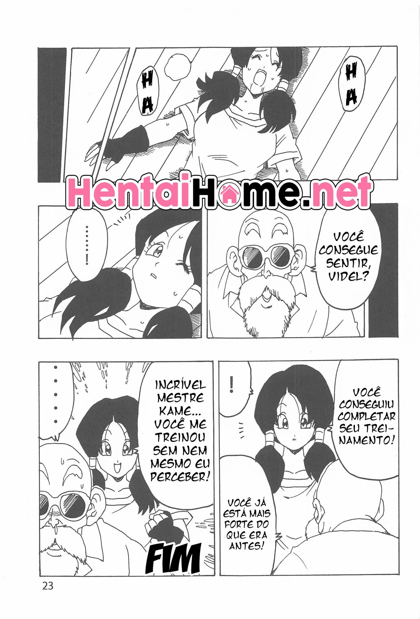 Videl Hentai - O treinamento pesado do mestre Kame