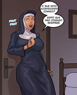 BlackNWhiteComics – A Devoção de uma freira safada