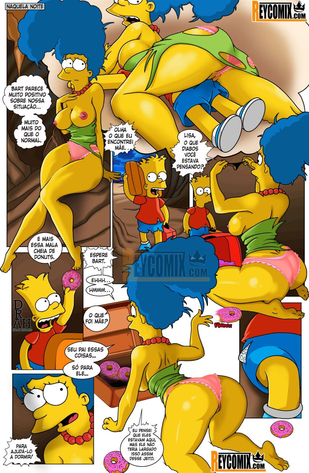 Os Simpsons Hentai - Presos na ilha deserta