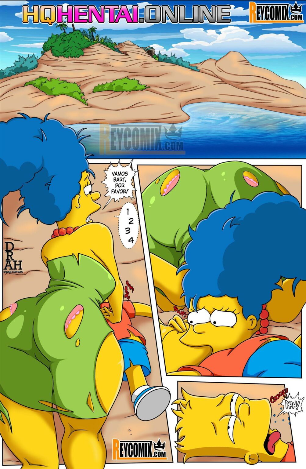 Os Simpsons Hentai - Presos na ilha deserta