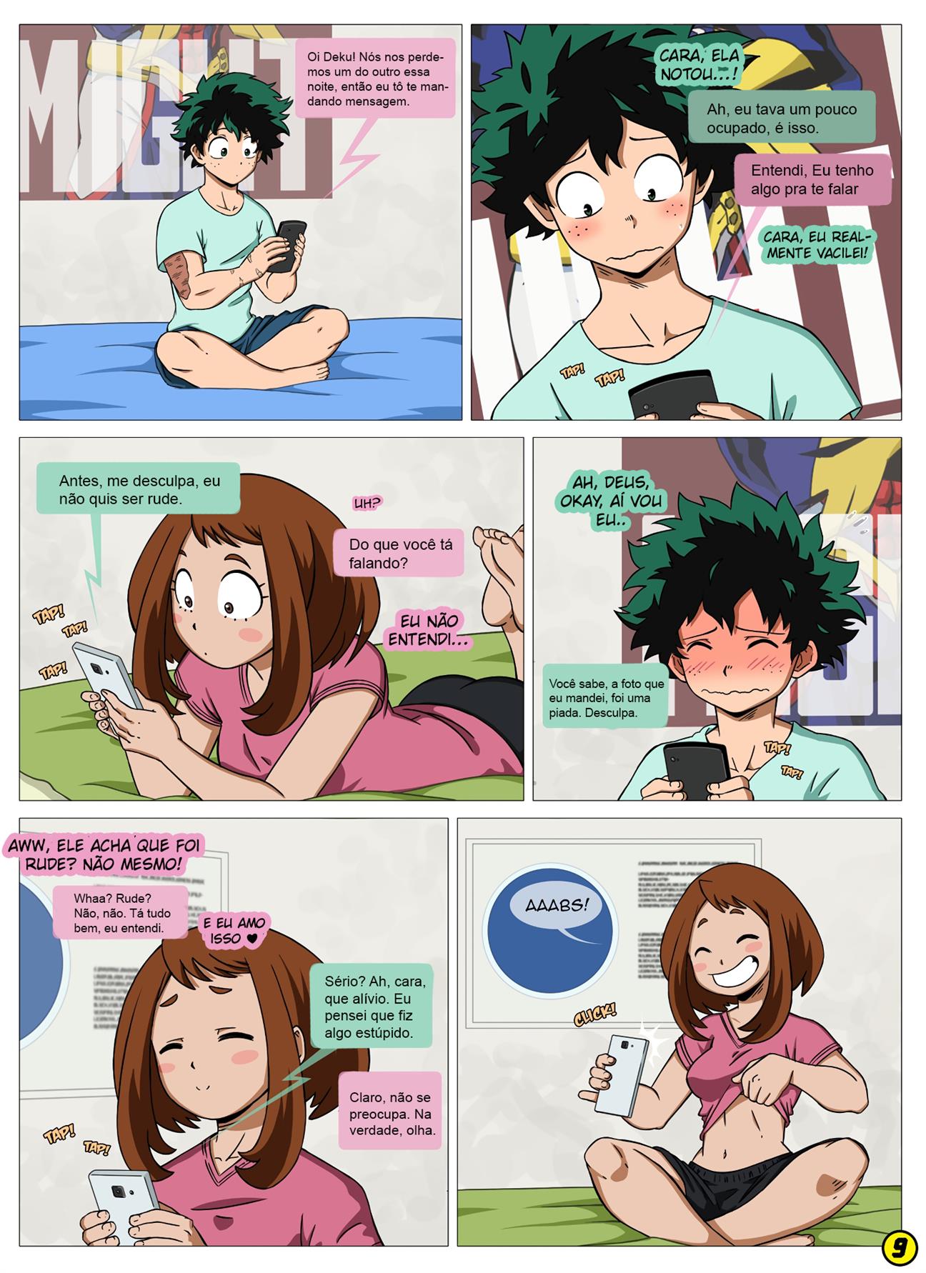 Fodendo virtualmente com Uraraka