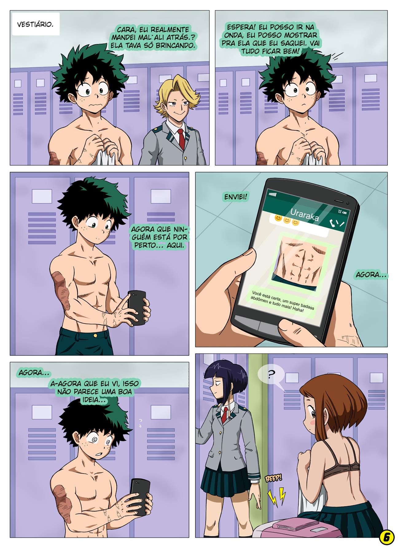 Fodendo virtualmente com Uraraka