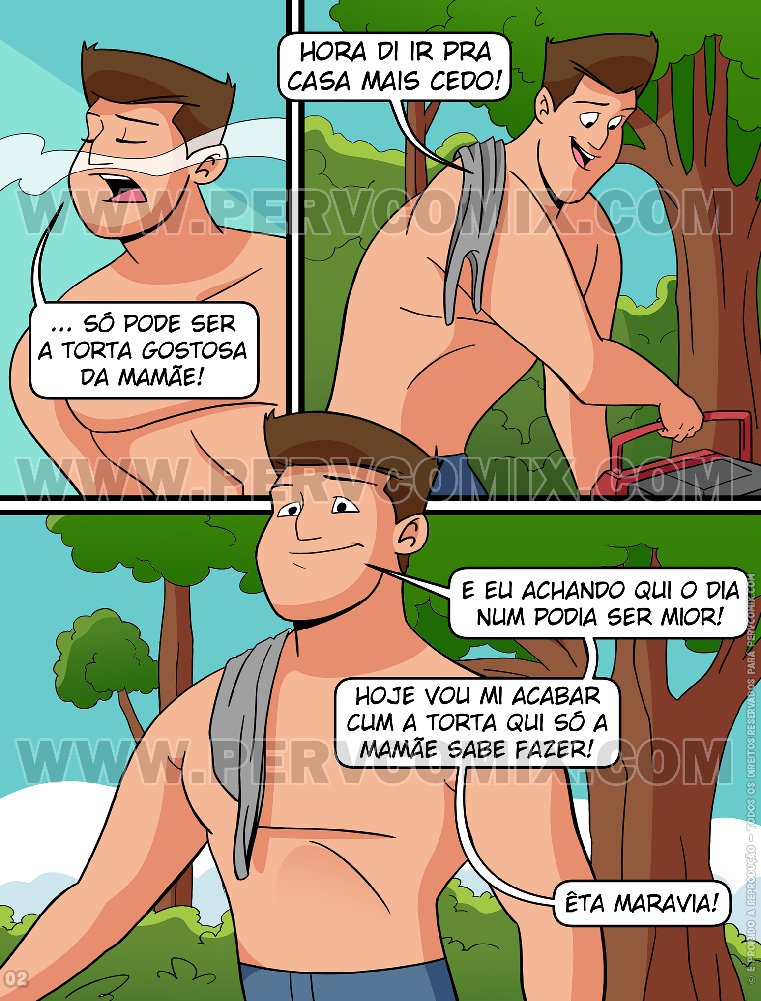A torta quentinha da mamãe